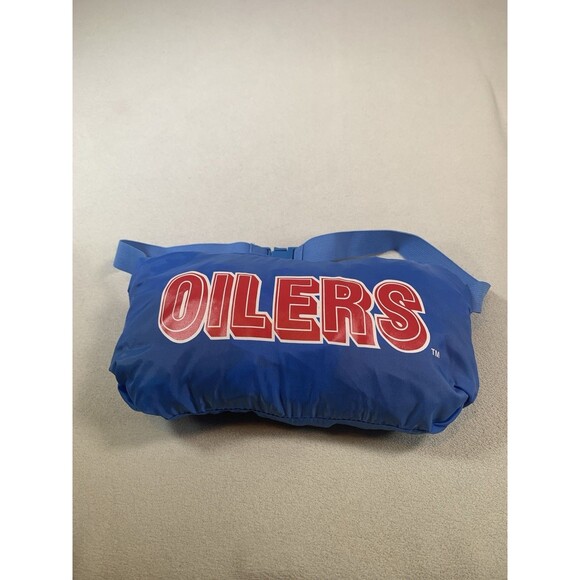 Rare Vintage Houston Oilers Apex One Windbreaker Jacket Fanny Bag Large Buddy - Picture 12 of 14